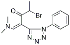 4-BROMO-1-(DIMETHYLAMINO)-2-(1-PHENYL-1H-1,2,3,4-TETRAAZOL-5-YL)PENT-1-EN-3-ONE 结构式