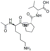 AC-D-LYS-PRO-D-VAL-NH2 结构式