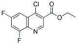4-氯-6,8-二氟喹啉-3-甲酸乙酯 结构式