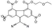 2-Ethoxyethyl 9-(dicyanomethylidene)-2,5,7-trinitro-9H-fluorene-4-carboxylate 结构式