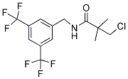 N1-[3,5-Di(trifluoromethyl)benzyl]-3-chloro-2,2-dimethylpropanamide 结构式
