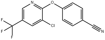 4-((3-氯-5-(三氟甲基)吡啶-2-基)氧基)苯甲腈 结构式