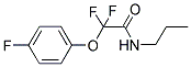 2,2-Difluoro-2-(4-fluorophenoxy)-N-propylacetamide 结构式