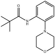 2,2-DIMETHYL-N-(2-MORPHOLINOPHENYL)PROPANAMIDE 结构式