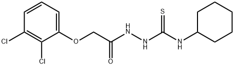 1-(2,3-Dichlorophenoxy)acetyl-4-cyclohexylthiosemicarbazide 结构式