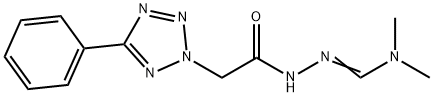 N,N-DIMETHYL-N'-[2-(5-PHENYL-2H-1,2,3,4-TETRAAZOL-2-YL)ACETYL]HYDRAZONOFORMAMIDE 结构式