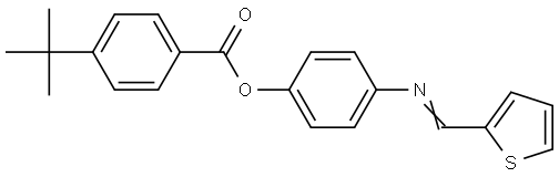 4-[(2-Thienylmethylene)amino]phenyl 4-(tert-butyl)benzenecarboxylate 结构式