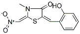 5-[(2-HYDROXYPHENYL)METHYLENE]-3-METHYL-2-(NITROMETHYLENE)-1,3-THIAZOLAN-4-ONE 结构式