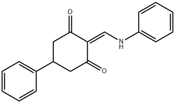 5-PHENYL-2-((PHENYLAMINO)METHYLENE)CYCLOHEXANE-1,3-DIONE 结构式