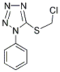 5-[(CHLOROMETHYL)THIO]-1-PHENYL-1H-1,2,3,4-TETRAAZOLE 结构式