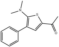 1-[5-(DIMETHYLAMINO)-4-PHENYL-2-THIENYL]-1-ETHANONE 结构式