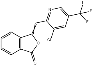 3-([3-CHLORO-5-(TRIFLUOROMETHYL)-2-PYRIDINYL]METHYLENE)-2-BENZOFURAN-1(3H)-ONE 结构式