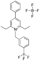 2,6-DIETHYL-4-PHENYL-1-[3-(TRIFLUOROMETHYL)BENZYL]PYRIDINIUM TETRAFLUOROBORATE 结构式