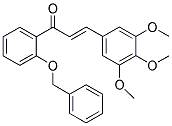 1-[2-(Benzyloxy)phenyl]-3-(3,4,5-trimethoxyphenyl)prop-2-en-1-one 结构式
