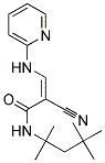 2-NITRILO-3-(2-PYRIDYLAMINO)-N-(1,1,3,3-TETRAMETHYLBUTYL)PROP-2-ENAMIDE 结构式