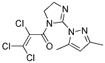 2,3,3-TRICHLORO-1-[2-(3,5-DIMETHYL-1H-PYRAZOL-1-YL)-4,5-DIHYDRO-1H-IMIDAZOL-1-YL]PROP-2-EN-1-ONE 结构式