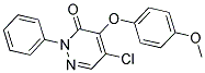 5-CHLORO-4-(4-METHOXYPHENOXY)-2-PHENYL-3(2H)-PYRIDAZINONE 结构式