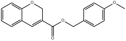 4-METHOXYBENZYL 2H-CHROMENE-3-CARBOXYLATE 结构式