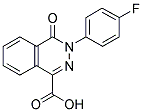 3-(4-FLUOROPHENYL)-4-OXO-3,4-DIHYDRO-1-PHTHALAZINECARBOXYLIC ACID 结构式