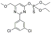 O-[2-(3,5-DICHLOROPHENYL)-6-(METHOXYMETHYL)PYRIMIDIN-4-YL] O,O-DIETHYL PHOSPHOTHIOATE 结构式