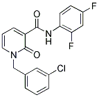 1-(3-CHLOROBENZYL)-N-(2,4-DIFLUOROPHENYL)-2-OXO-1,2-DIHYDRO-3-PYRIDINECARBOXAMIDE 结构式