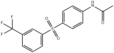 N-(4-([3-(TRIFLUOROMETHYL)PHENYL]SULFONYL)PHENYL)ACETAMIDE 结构式