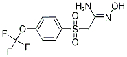 2-(HYDROXYIMINO)-1-((4-(TRIFLUOROMETHOXY)PHENYL)SULFONYL)ETH-2-YLAMINE 结构式