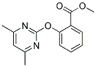 METHYL 2-[(4,6-DIMETHYLPYRIMIDIN-2-YL)OXY]BENZOATE 结构式