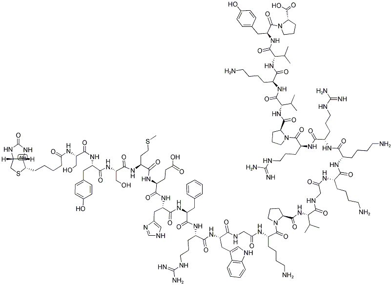 BIOTINYL ADRENOCORTICOTROPIC HORMONE (1-24) (HUMAN) 结构式