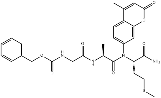 Z-GLY-ALA-MET-AMC 结构式