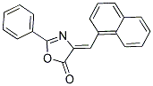 (4Z)-4-(1-NAPHTHYLMETHYLENE)-2-PHENYL-1,3-OXAZOL-5(4H)-ONE 结构式