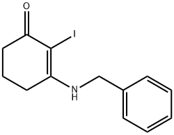 2-Iodo-3-(benzylamino)cyclohex-2-en-1-one 结构式