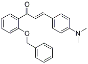 1-[2-(Benzyloxy)phenyl]-3-[4-(dimethylamino)phenyl]prop-2-en-1-one 结构式