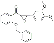 [2-(BENZYLOXY)PHENYL][3-(3,4-DIMETHOXYPHENYL)OXIRAN-2-YL]METHANONE 结构式