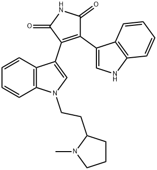 双吲哚马来酰亚胺 II 结构式
