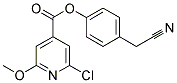 4-(CYANOMETHYL)PHENYL 2-CHLORO-6-METHOXYISONICOTINATE 结构式