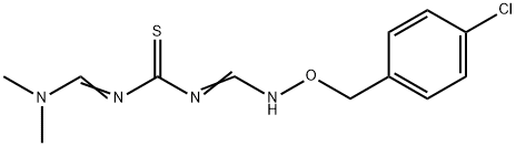 N-(([(4-CHLOROBENZYL)OXY]IMINO)METHYL)-N'-[(DIMETHYLAMINO)METHYLENE]THIOUREA 结构式