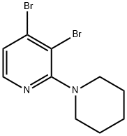 3,4-DIBROMO-2-PIPERIDIN-1-YLPYRIDINE 结构式