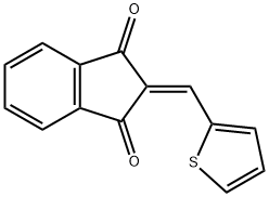 2-(2-THIENYLMETHYLENE)INDANE-1,3-DIONE 结构式