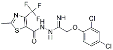 N'-[2-(2,4-DICHLOROPHENOXY)ETHANIMIDOYL]-2-METHYL-4-(TRIFLUOROMETHYL)-1,3-THIAZOLE-5-CARBOHYDRAZIDE 结构式