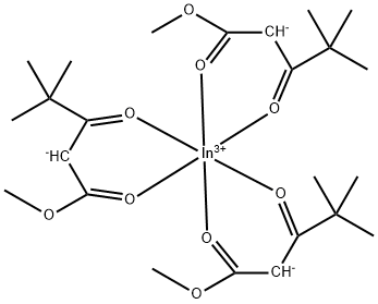 INDIUM METHYL(TRIMETHYL)ACETYL-ACETATE 结构式
