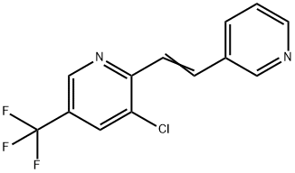 3-CHLORO-2-[2-(3-PYRIDINYL)VINYL]-5-(TRIFLUOROMETHYL)PYRIDINE 结构式