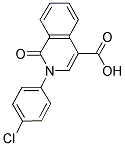 2-(4-氯苯基)-1-氧代-1,2-二氢4-异喹啉甲酸 结构式