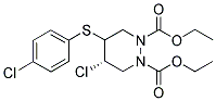 DIETHYL 4-CHLORO-5-[(4-CHLOROPHENYL)THIO]HEXAHYDROPYRIDAZINE-1,2-DICARBOXYLATE 结构式
