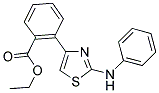 Ethyl 2-(2-anilino-1,3-thiazol-4-yl)benzenecarboxylate 结构式