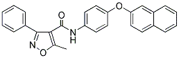 (5-METHYL-3-PHENYLISOXAZOL-4-YL)-N-(4-(2-NAPHTHYLOXY)PHENYL)FORMAMIDE 结构式