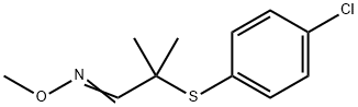 2-[(4-CHLOROPHENYL)SULFANYL]-2-METHYLPROPANAL O-METHYLOXIME 结构式