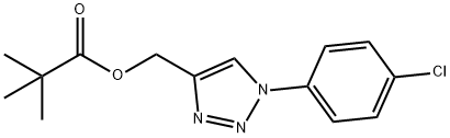 [1-(4-Chlorophenyl)-1H-1,2,3-triazol-4-yl]methyl pivalate 结构式