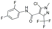 5-CHLORO-N-(2,4-DIFLUOROPHENYL)-1-METHYL-3-(TRIFLUOROMETHYL)-1H-PYRAZOLE-4-CARBOXAMIDE 结构式