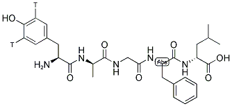(2-D-ALANINE-5-D-LEUCINE), [TYROSYL-3,-3H(N)]- 结构式